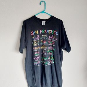 Vintage Fruit Of Loom Heavy San Francisco Tour Of City Mens Shirt Xl Pre Shrunk